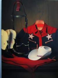 Painting Still Life - Cowgirl All American - step 5 start on color adding in details