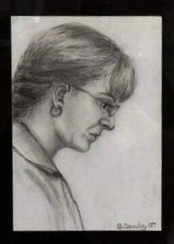 Drawing - Lady on the Plane